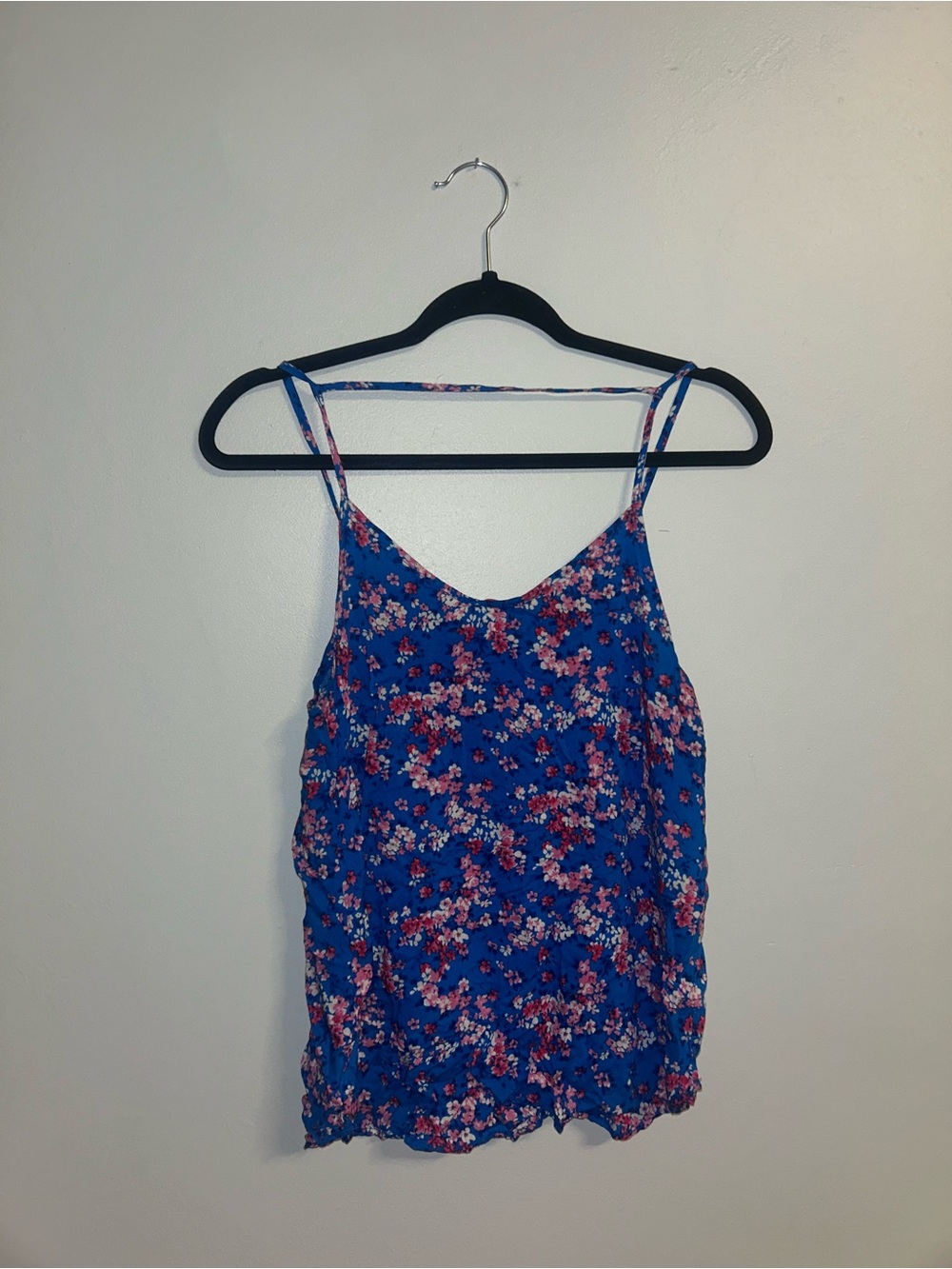 Pixley Blue Floral Spaghetti-Strap Camisole